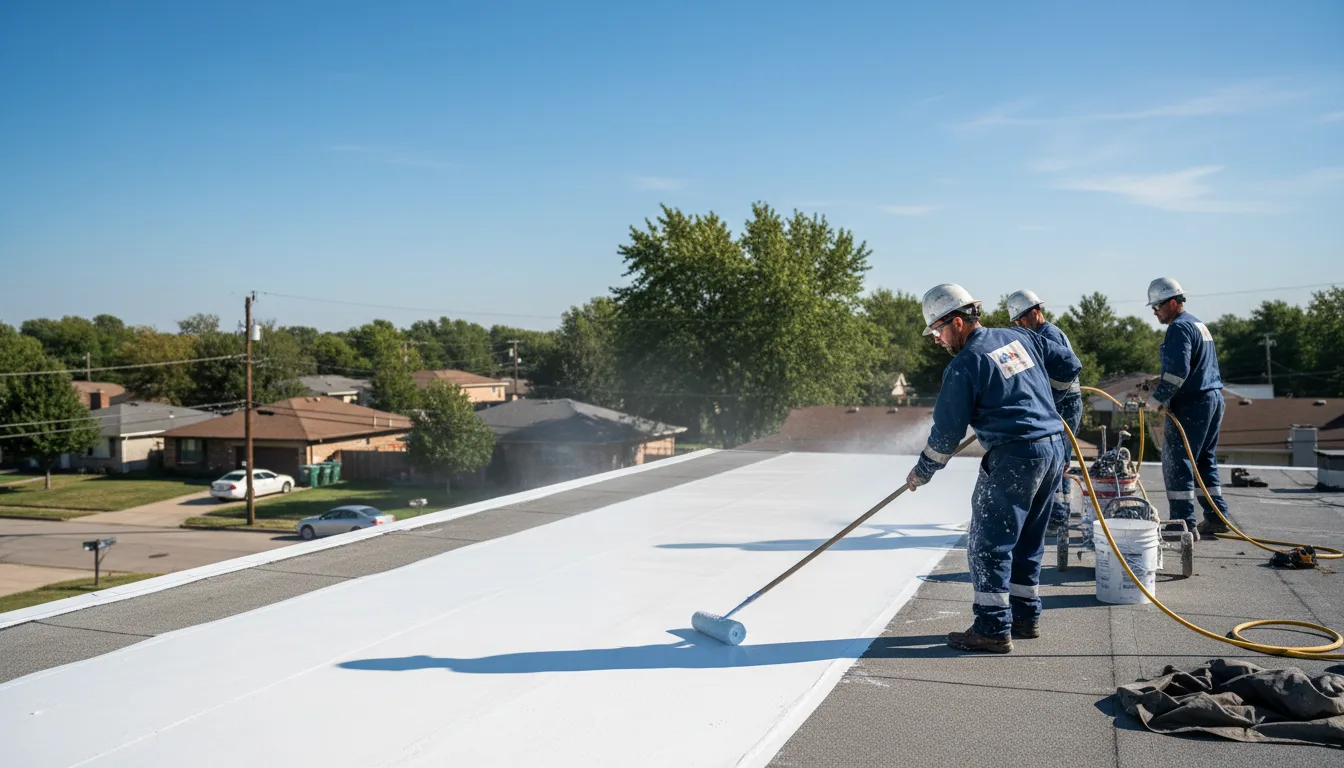 Commercial roof coating in Vina, AL near me